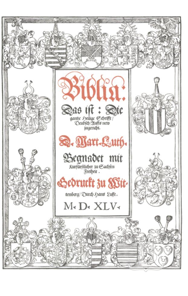 Biblia, nemecká, replika Lutherovej Biblie