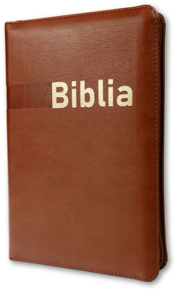 Biblia, Roháčkov preklad, 2020, hnedá, so zipsom, s indexmi